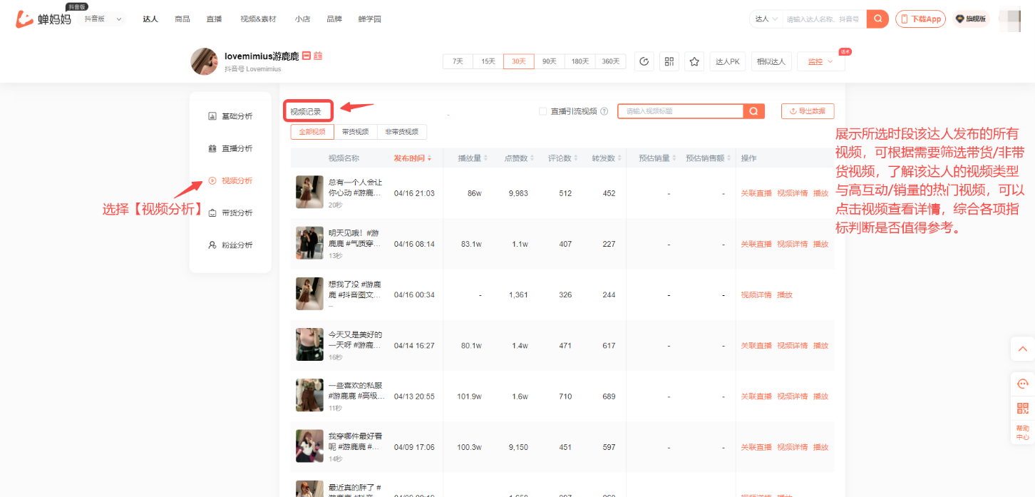 如何使用蝉妈妈找优质创意素材?-39